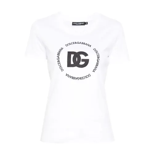 Dolce & Gabbana , Optical White Tshirt ,White female, Sizes: