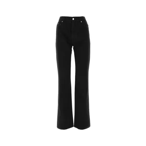 Dolce & Gabbana , Pantalone Wide Jeans ,Black female, Sizes: