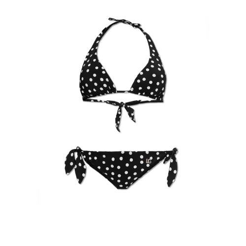 Dolce & Gabbana , Patterned bikini ,Black female, Sizes: