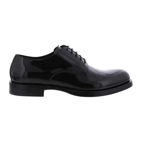 Dolce & Gabbana , Polished Derby Shoes ,Black male, Sizes: