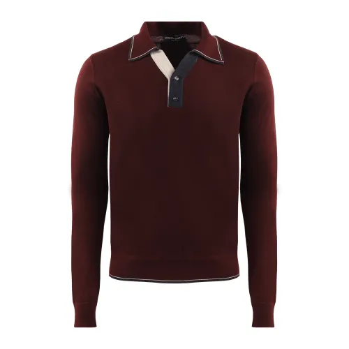 Dolce & Gabbana , Polo Shirts ,Red male, Sizes: