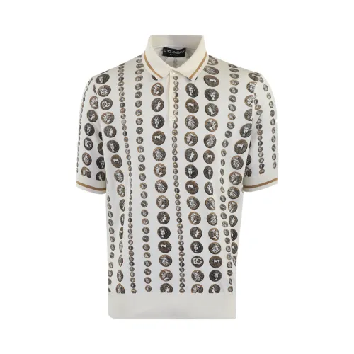 Dolce & Gabbana , Polo Shirts ,White male, Sizes: