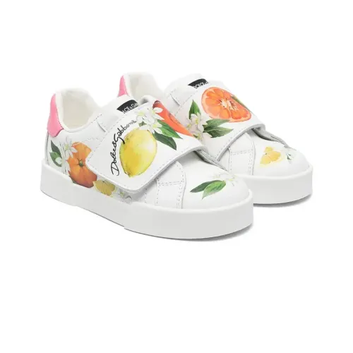Dolce & Gabbana , Portofino First Steps Kids Sneakers White ,Multicolor female, Sizes: