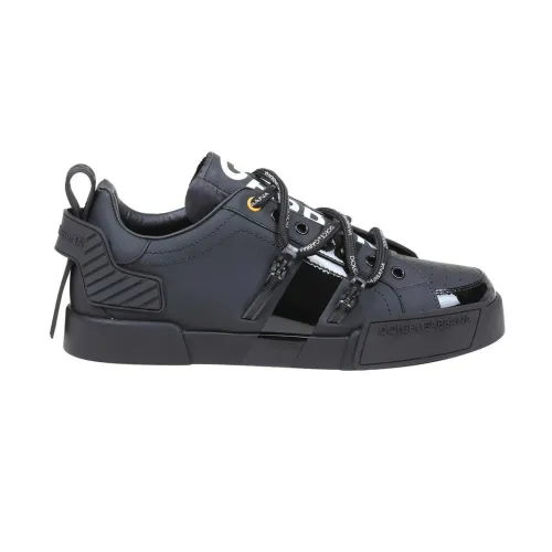 Dolce & Gabbana , Portofino Sneakers ,Black male, Sizes: