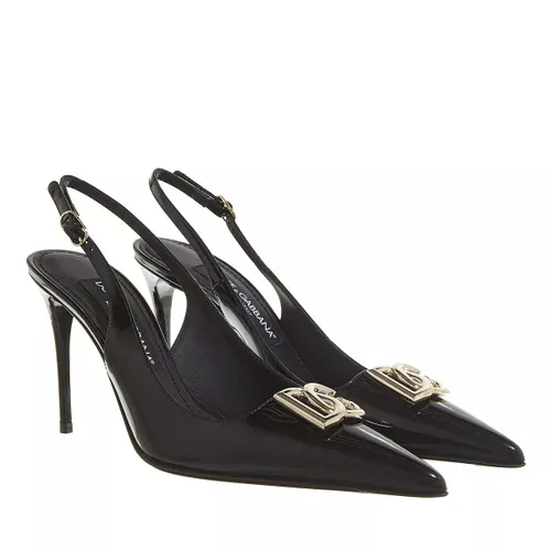 Dolce&Gabbana Pumps & High Heels - Logo-Detailed Slingback Pumps - black - Pumps & High Heels for ladies