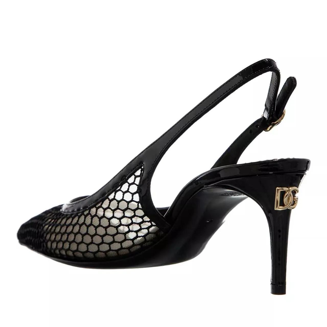 Dolce&Gabbana Pumps & High Heels - Mesh Slingback Pumps - black - Pumps & High Heels for ladies