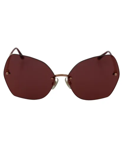 Dolce & Gabbana Red Gold Butterfly Logo WoMens Eyewear Sunglasses - One