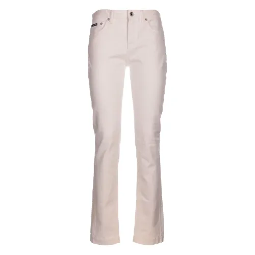 Dolce & Gabbana , Regular Fit Jeans Trousers ,White female, Sizes: