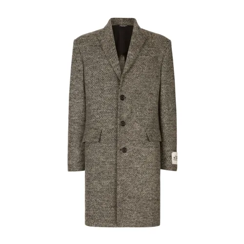 Dolce & Gabbana , S9000 Cappotto Men`s Blazer ,Gray male, Sizes: