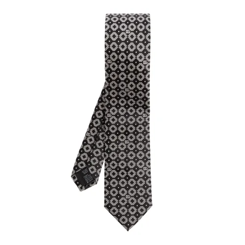Dolce & Gabbana , Silk tie ,Black male, Sizes: ONE