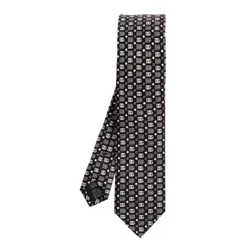 Dolce & Gabbana , Silk tie ,Black male, Sizes: ONE
