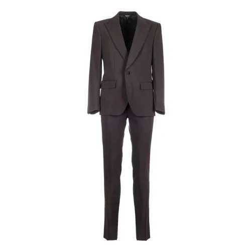 Dolce & Gabbana , Single Breasted Suits ,Black male, Sizes: