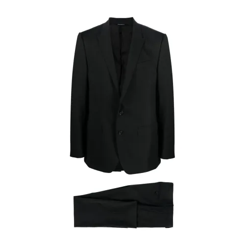Dolce & Gabbana , Single Stripe Suit ,Black male, Sizes: