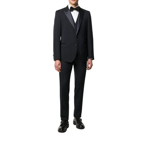 Dolce & Gabbana , Single Stripe Suit Set ,Blue male, Sizes: