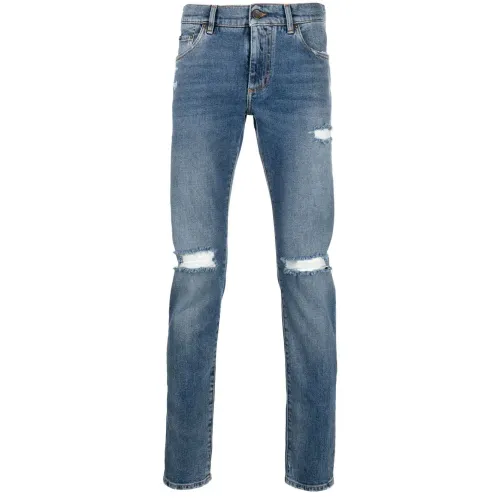 Dolce & Gabbana , Slim-fit Jeans ,Blue male, Sizes: