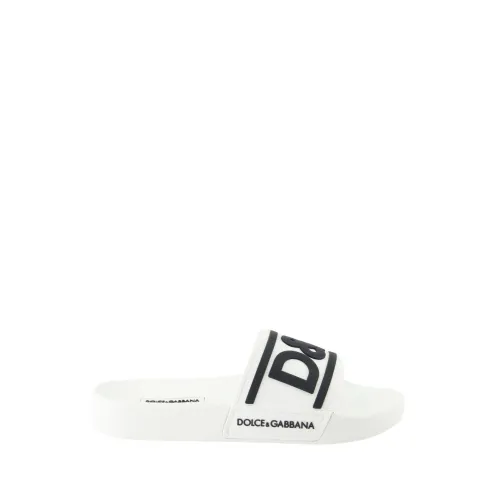 Dolce & Gabbana , Slip-on Rubber Sandals ,White female, Sizes: