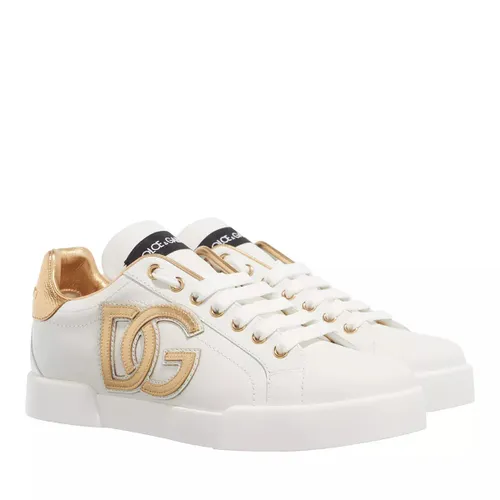 Dolce&Gabbana Sneakers - Logo Plaque Lace Up Sneakers - white - Sneakers for ladies