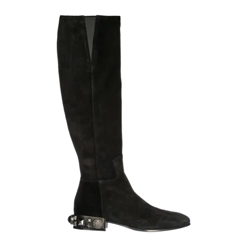 Dolce & Gabbana , Stunning Over-the-Knee Boots for Women ,Black female, Sizes: