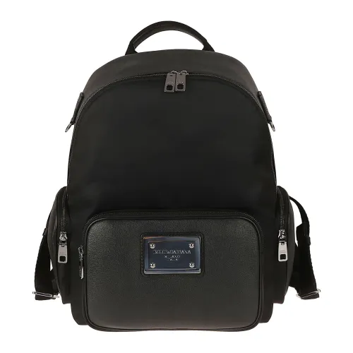 Dolce & Gabbana , Stylish and Practical Men`s Backpack ,Black male, Sizes: ONE SIZE