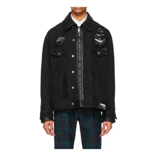 Dolce & Gabbana , Stylish Black Denim Jacket ,Black male, Sizes: