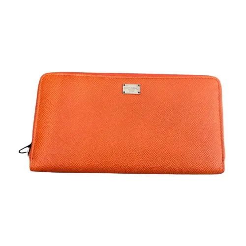 Dolce & Gabbana , Stylish Card Holder Wallet ,Orange female, Sizes: ONE SIZE