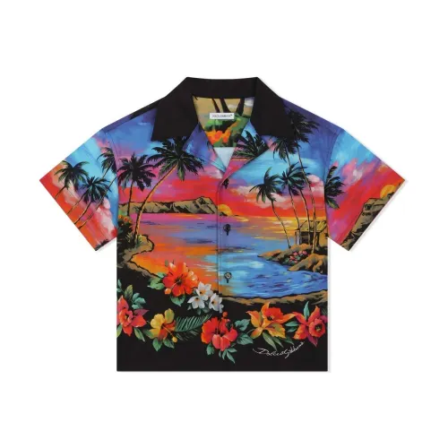 Dolce & Gabbana , Stylish Cotton Shirt for Boys ,Multicolor male, Sizes: