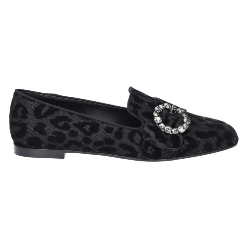 Dolce & Gabbana , Stylish Loafers in High-Quality Leather ,Black female, Sizes: