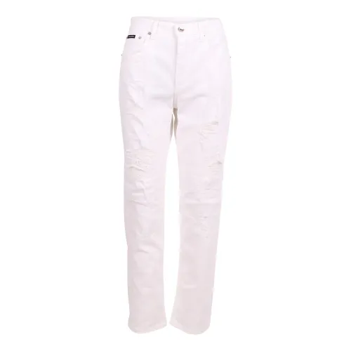 Dolce & Gabbana , Stylish Low-Waisted Skinny Jeans ,White female, Sizes: