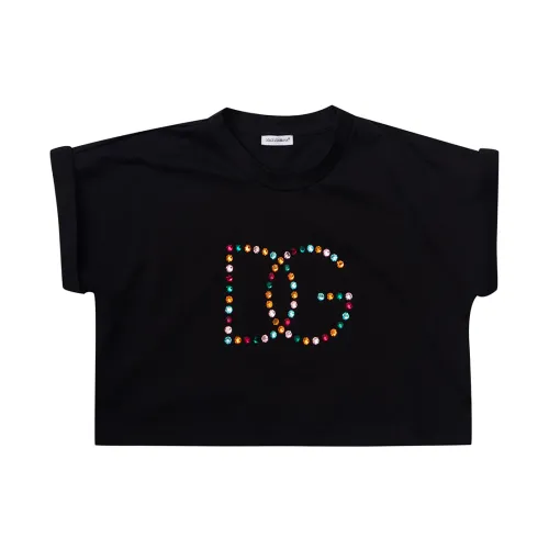 Dolce & Gabbana , T-Shirts ,Black female, Sizes: