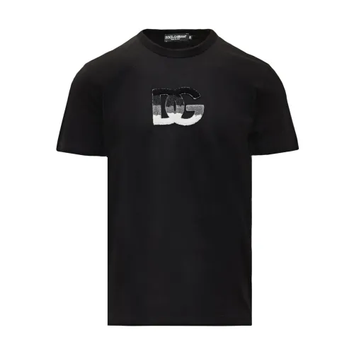 Dolce & Gabbana , T-Shirts ,Black male, Sizes:
