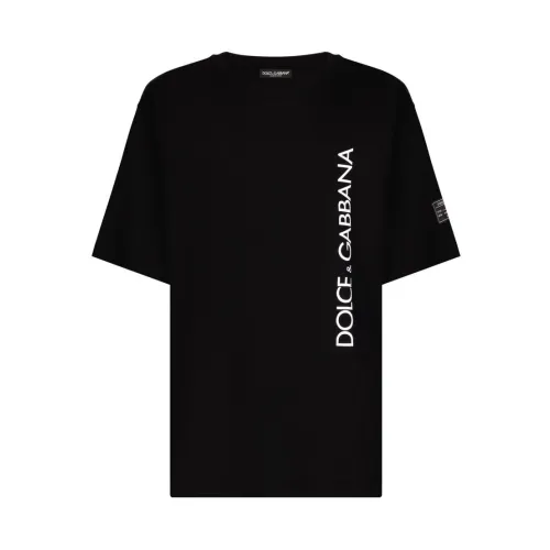 Dolce & Gabbana , T-Shirts ,Black male, Sizes:
