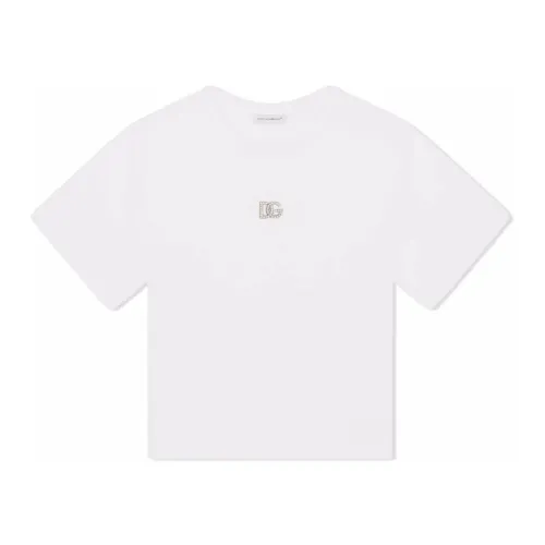 Dolce & Gabbana , T-Shirts ,White female, Sizes:
