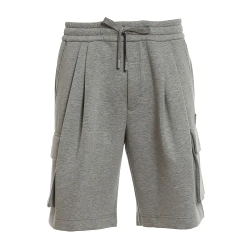 Dolce & Gabbana , Track Shorts with Side Logo Detail ,Gray male, Sizes:
