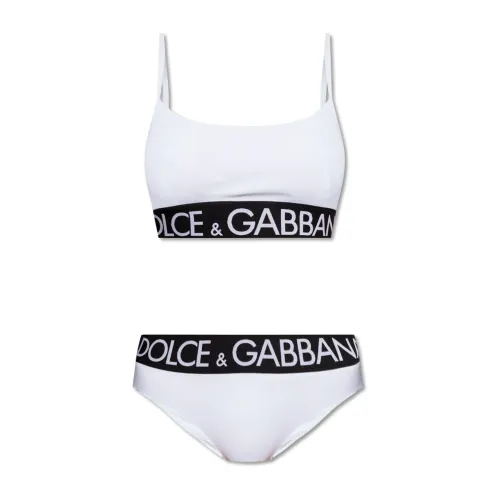 Dolce & Gabbana , Two-piece swimsuit ,White female, Sizes: