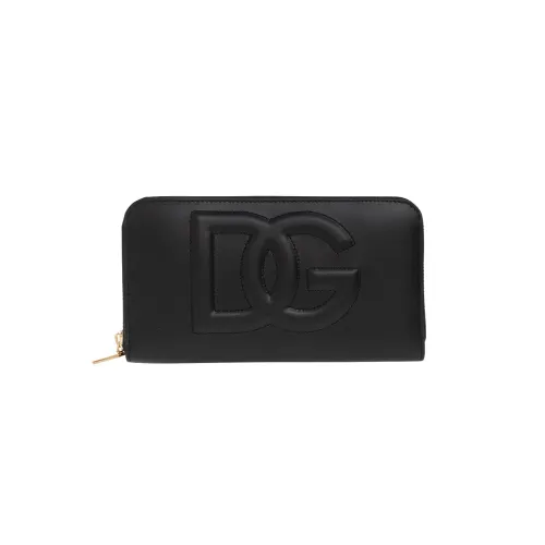 Dolce & Gabbana , Wallet with logo ,Black female, Sizes: ONE SIZE