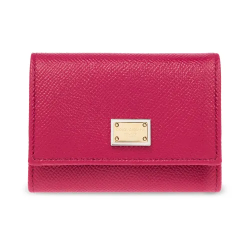 Dolce & Gabbana , Wallet with logo ,Pink female, Sizes: ONE SIZE
