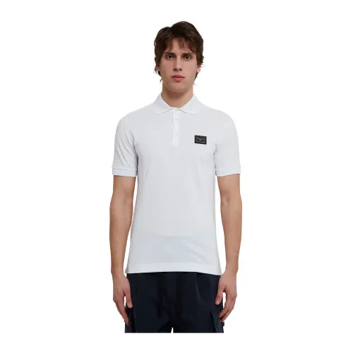 Dolce & Gabbana , White Cotton Polo Shirt by D&G ,White male, Sizes: