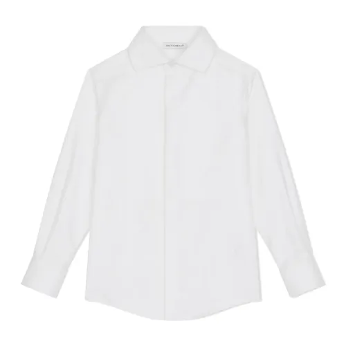 Dolce & Gabbana , White Cotton Shirt for Boys ,White male, Sizes: