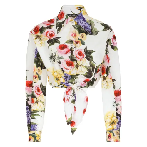 Dolce & Gabbana , White Garden Shirt ,Multicolor female, Sizes: