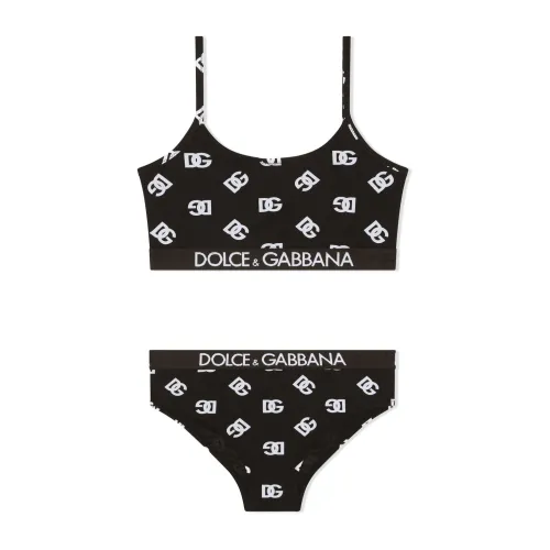 Dolce & Gabbana , White Kids Underwear, Comfortable and Breathable ,Black female, Sizes: