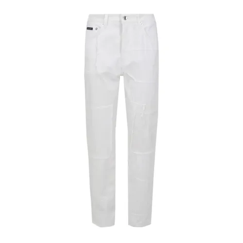 Dolce & Gabbana , White Ss23 Womens Jeans ,White female, Sizes: