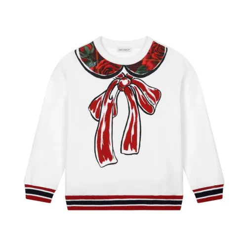 Dolce & Gabbana , White Theme Sweatshirt ,White female, Sizes: