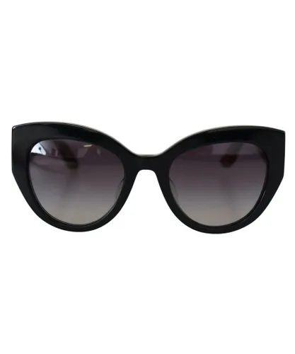 Dolce & Gabbana Womens Acetate Frame Cat Eye Sunglasses - Black - One