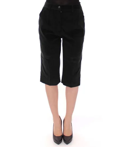 Dolce & Gabbana Womens Black cotton shorts pants