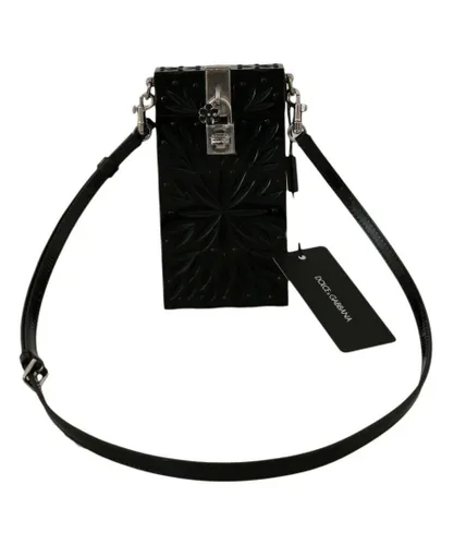 Dolce & Gabbana WoMens Black Crystal Plexiglass Cross Cigarette Case Holder - One Size