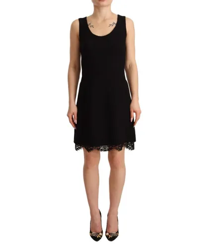 Dolce & Gabbana WoMens Black Lace Sheath A-line Mini SARTORIA Dress