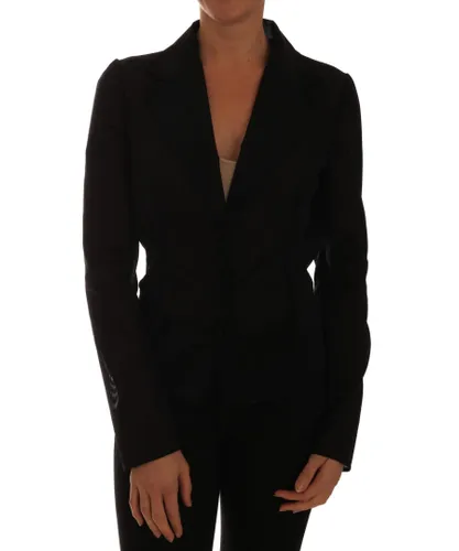 Dolce & Gabbana Womens Black Nylon Net Blazer Jacket