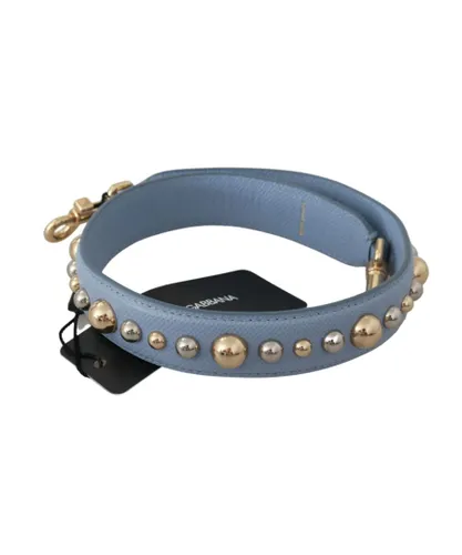 Dolce & Gabbana WoMens Blue Leather Handbag Accessory Shoulder Strap - One Size