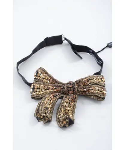 Dolce & Gabbana WoMens Bow Tie - Gold Silk - One