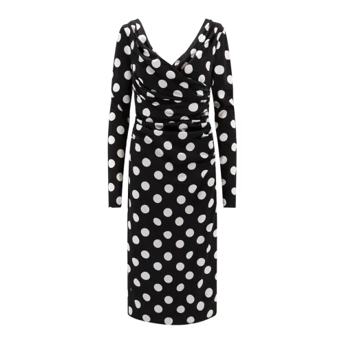 Dolce & Gabbana , Women's Clothing Dress Black Ss24 ,Black female, Sizes: